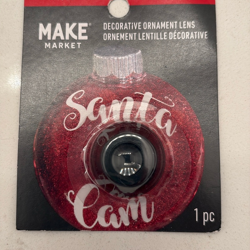 Christmas decorative ornament lens Santa cam New